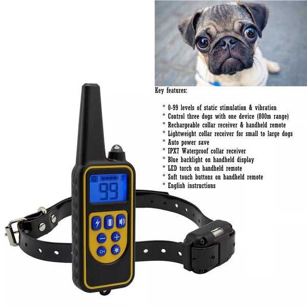 rechargeable and waterproof training collar manual
