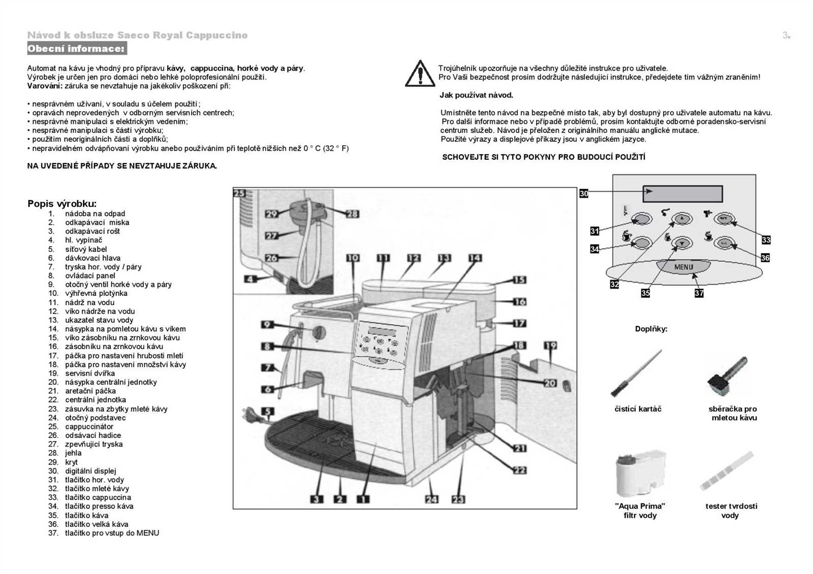 saeco royal professional manual