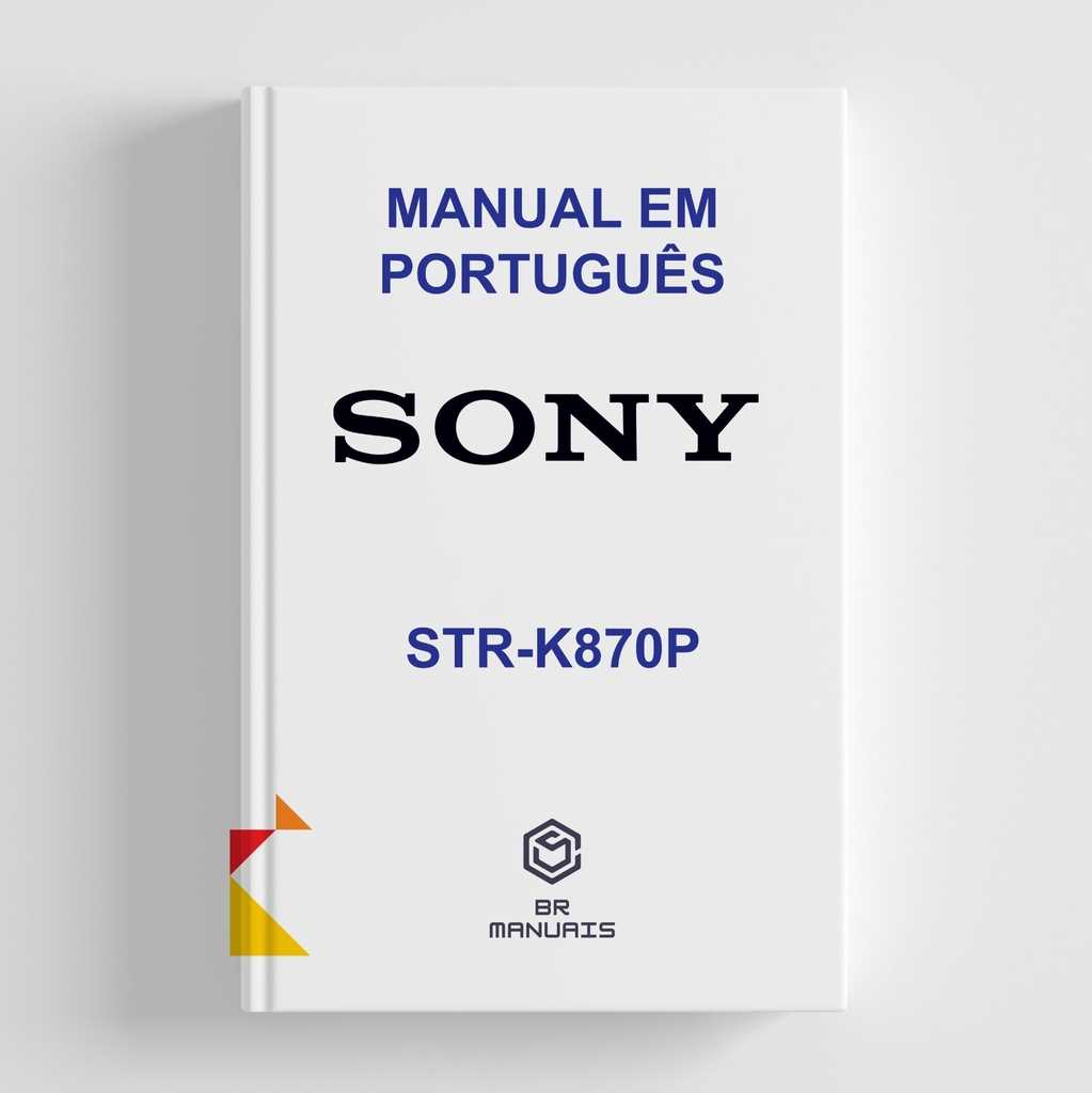 sony str k870p manual