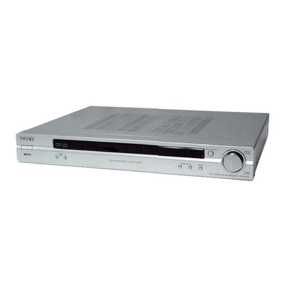sony str de475 manual