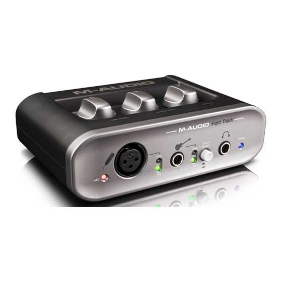 m audio fast track manual