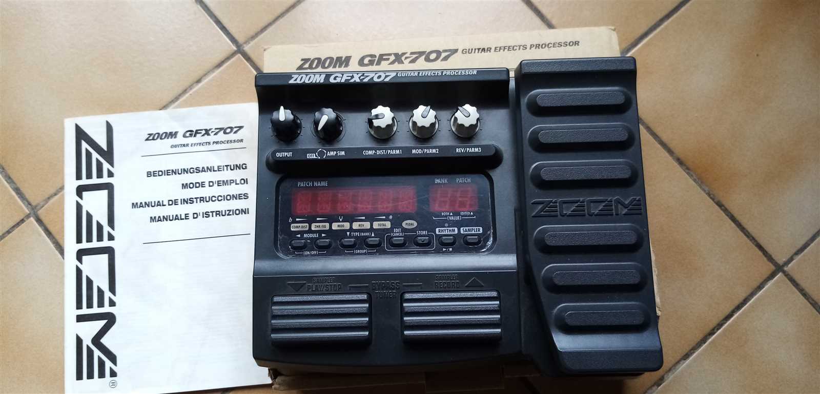 zoom gfx 707 manual