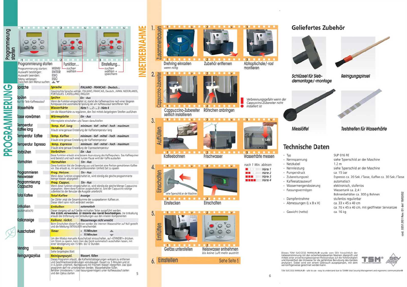 saeco royal professional manual