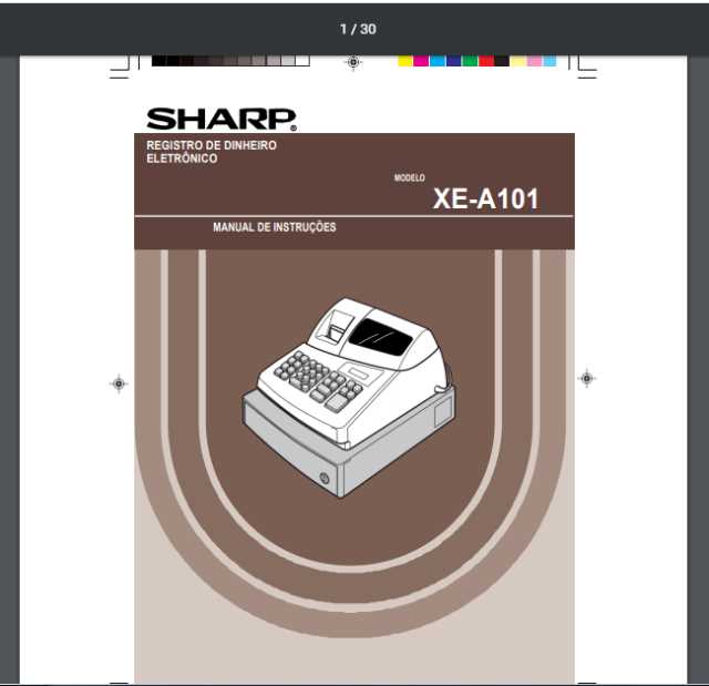 caixa registradora sharp xe a106 manual