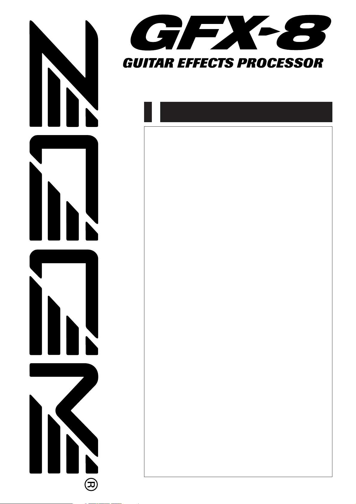 zoom gfx 707 manual