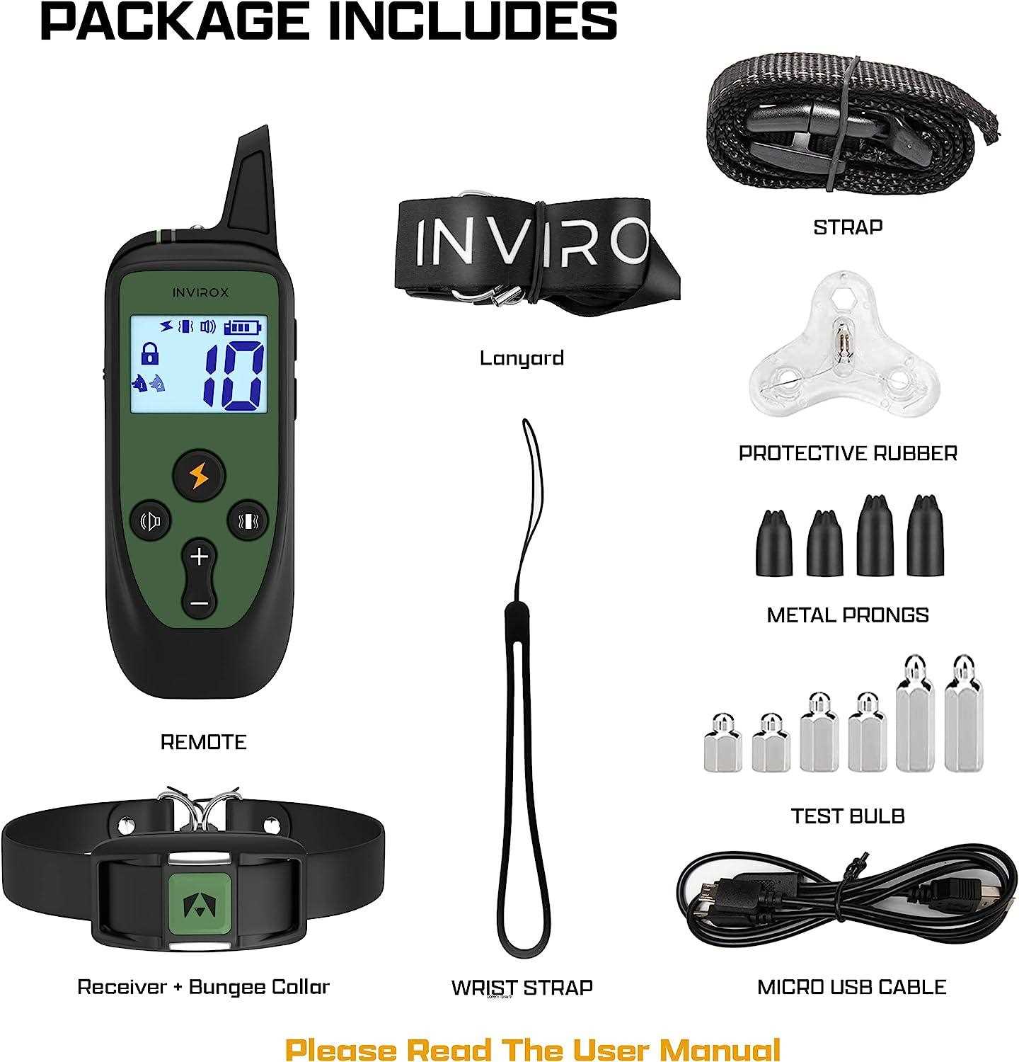 rechargeable and waterproof training collar manual