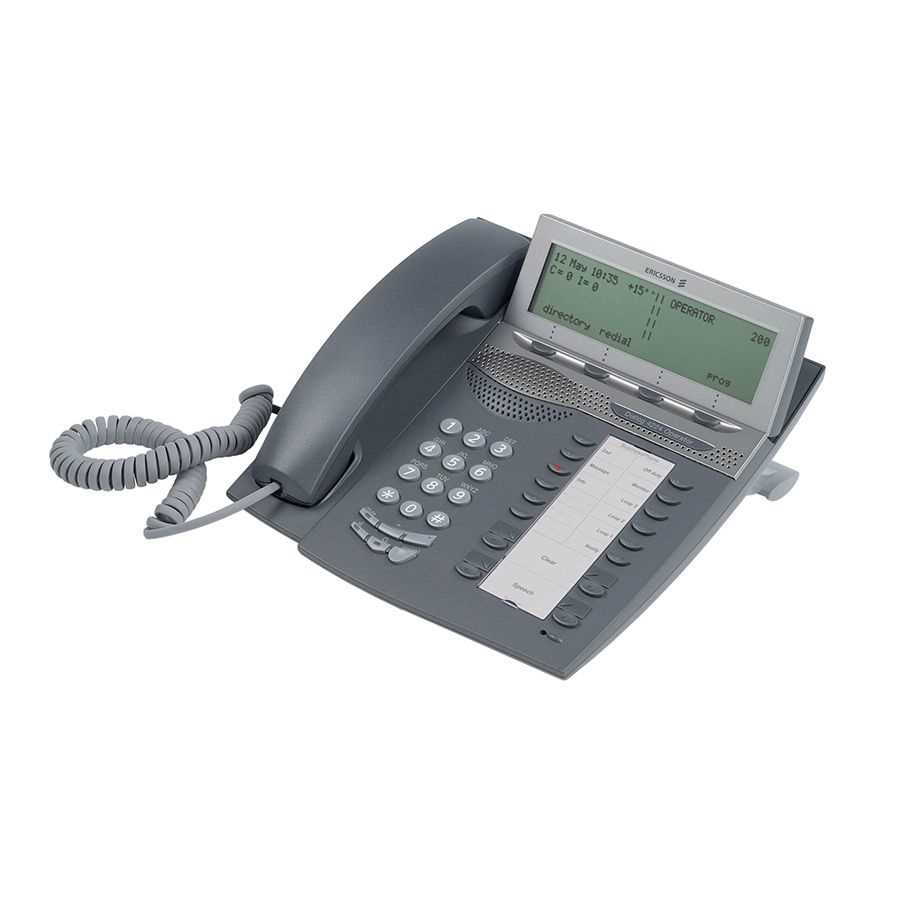 manual telefone ericsson dialog 4222