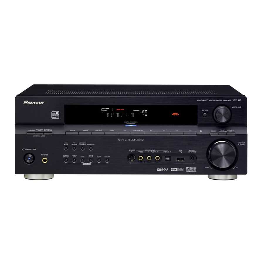 receiver pioneer vsx 534 manual