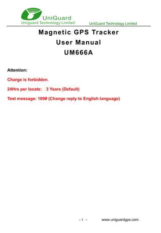 gps tracker user manual