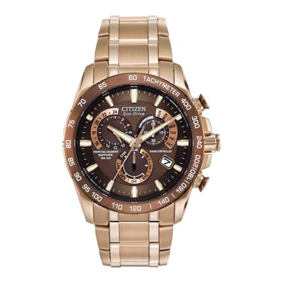 citizen eco drive manual