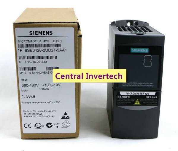 siemens micromaster 420 manual