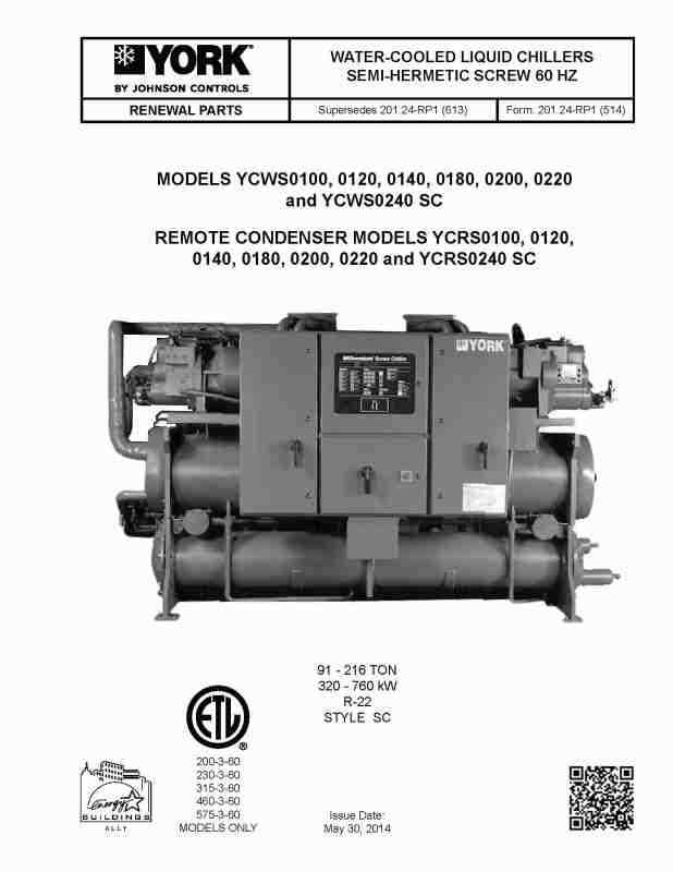 chiller york manual