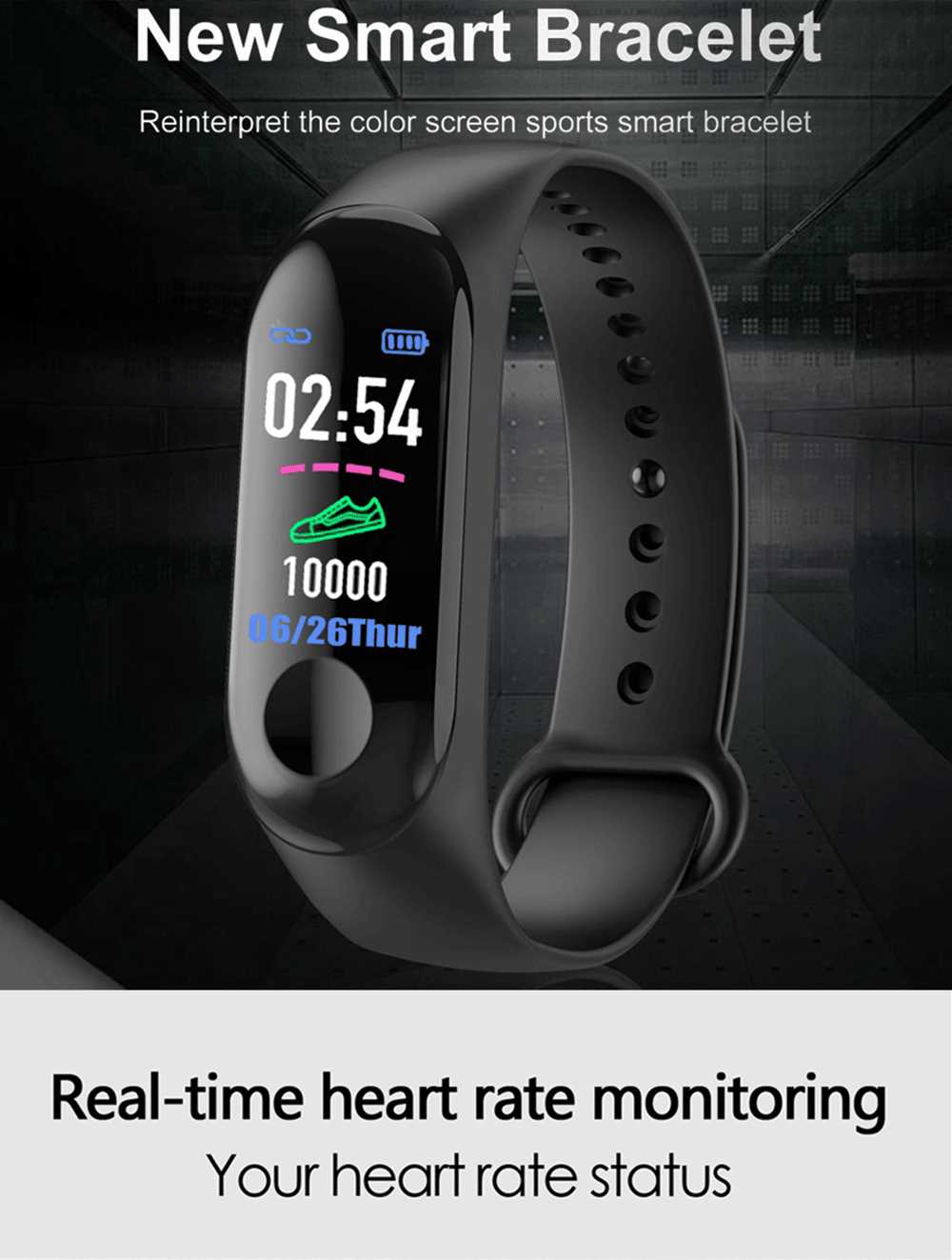 manual smart wristband m3